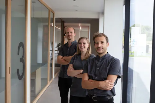 Team of dentists in their practice